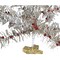Primitives By Kathy 19.0 Inch Silver Tinsel Tree Lg Christmas Decorative Tree , Christmas Red Berries